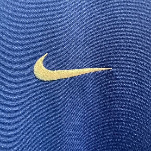 Nike Dri-Fit Size XXL Royal Blue Polo Swoosh Golf Casual Work Office Easy Care - Picture 6 of 7